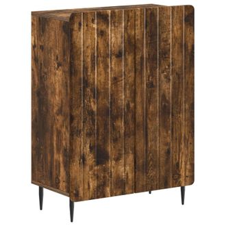 vidaXL Armario De Almacenamiento Para Ba&ntilde;o Zwolle Roble Ahumado Vidaxl