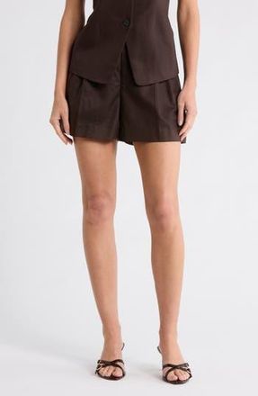 Madewell The Harlow Shorts in Drapey Twill in Dark Carob at Nordstrom Rack, Size 00