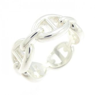 Herm&egrave;s Silver Silver 925 Band Ring (Pre-Owned)