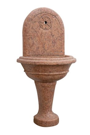 Biscottini International Biscottini - Fuente De Suelo De M&aacute;rmol Rojo De Verona Made In Italy