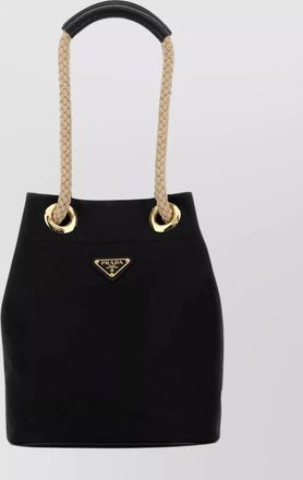 Prada re-nylon mariner bucket bag with braided handles
