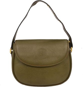 Gucci Vintage Handbag Leather Green Leather Handbag (Pre-Owned)