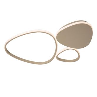 Lucide L&aacute;mpara de techo de metal con 1 led integrado, taupe