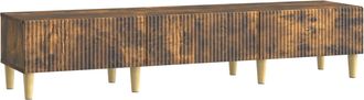 vidaXL Mueble De Tv Con Caj&oacute;n Roble Ahumado 147 X 34,5 X 30 Cm Vidaxl