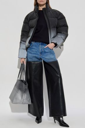 Alexander Wang Down Jacket With Reflective Effect, Womens, Grey