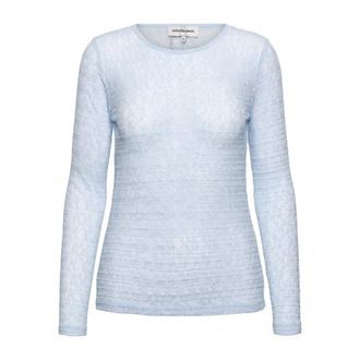 &Co Woman Tris Lace - Dames - Longsleeves - Blauw - M - Polyester - Tops