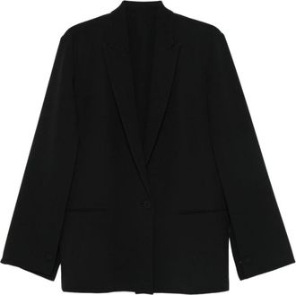 Alberta Ferretti Dames Bovenkleding Zwart Aw 25 - Dames - Blazers - Zwart - M - Jassen