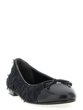 Tory Burch Cap-Toe Ballet Flat - Black