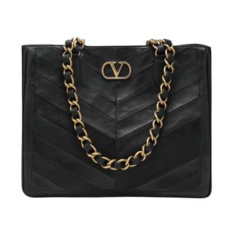 Valentino Garavani Dames, Tassen, Zwart, Maat: ONE Size Leer