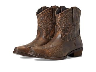 Roper Dusty Burnished Womens Shoes Brown : 7.5 B - Medium, Leather