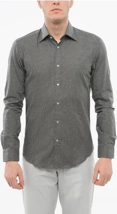 Brian Dales Spread Collar Polka Dots Shirt size 40