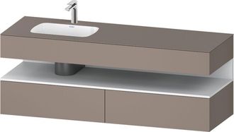 Duravit Qatego Lavabo Encastrado Con Base De Lavabo Consola, - Duravit