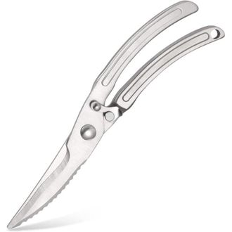 OEM Tijeras De Carne Robustas De Acero Inoxidable Con Descamador De Pescado, Una Herramienta De Cocina Vers&aacute;til Para Un Corte Preciso Y Eficiente. - Crezu
