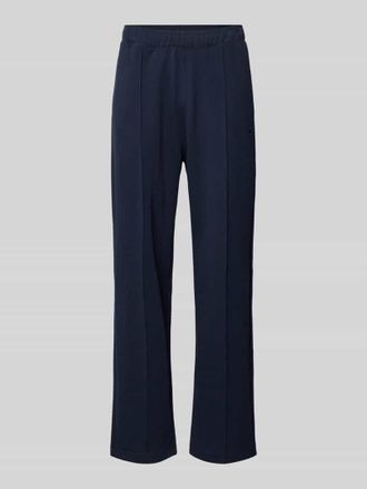 Champion Sweatpants mit L&auml;ngsn&auml;hten und Label-Stitching in Marine, Gr&ouml;&szlig;e XXL