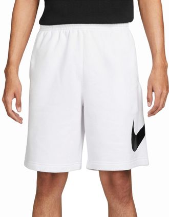 Nike Mens Nike Mens Shorts Swoosh Club Graphics Relaxed Fit - White - Size: 37/36/32
