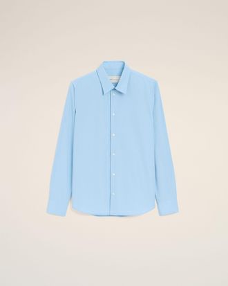 Ami Blue Cotton Tailor Embroidered Ami De Coeur Shirt Blue - 36 - for Men
