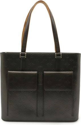 Louis Vuitton Black Noir Monogram Mat Shoulder Bag Tote Bag (Pre-Owned)