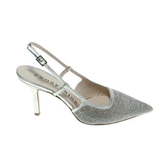 Prosperine Pumps, female, Gray, Size: 10 US Slingback Crystal