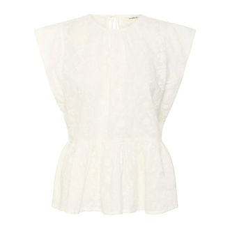 Soaked In Luxury Embroidered White Top - female - Soaked in Luxury - Blouses - White - 2XL - Blouses & Shirts