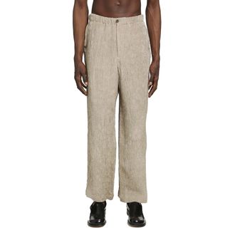 Emporio Armani Pliss&egrave; Wide Leg Pants