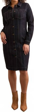 Tribal Super Stretch Denim Hourglass Dress In Rinse