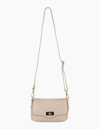 Elie Beaumont Womens Twist Womens Crossbody Bag - Tan - Size: ONE size