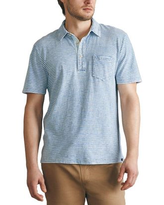 Faherty Sunwashed Indigo Polo