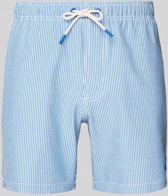 Shiwi Badehose mit Label-Detail Modell Pete in Blau, Gr&ouml;&szlig;e XXL