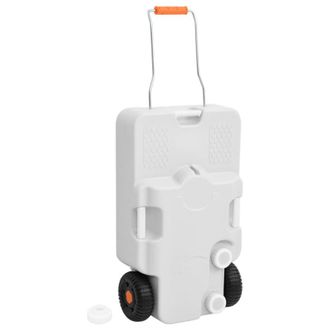vidaXL Dep&oacute;sito De Agua Con Ruedas Para Camping Gris 30 L Vidaxl