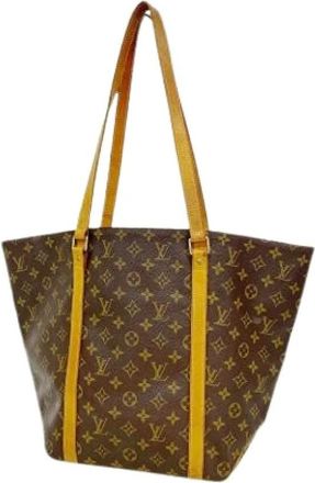 Louis Vuitton Pre-owned Sac Shopping Tote - Dames - Pre-owned - Bruin - Maat: ONE Size Zijde