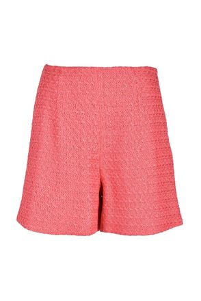MVP Wardrobe Red High-Waist Cotton-Blend Shorts
