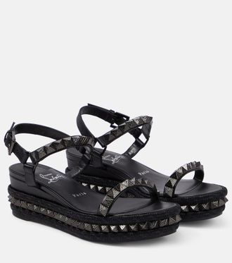 Christian Louboutin Espadrillas Pyraclou in pelle