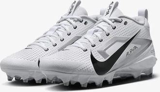Nike Mens Nike Alpha Menace 4 Varsity FN0027-100 White Black Football Cleats UWU800