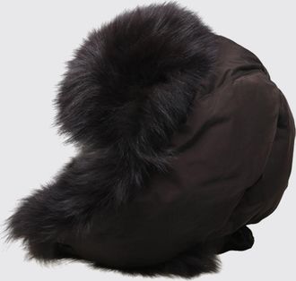 Yves Salomon Hat Woman color Brown