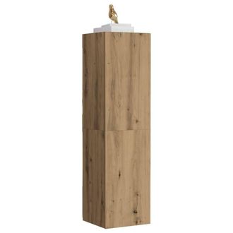 Berkfield Home TV Cabinet Artisan Oak 30.5x30x110 cm Engineered Wood in Brown