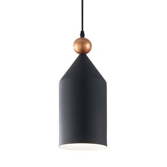 Netlighting Triade 1 Light Dome Ceiling Pendant Light Black