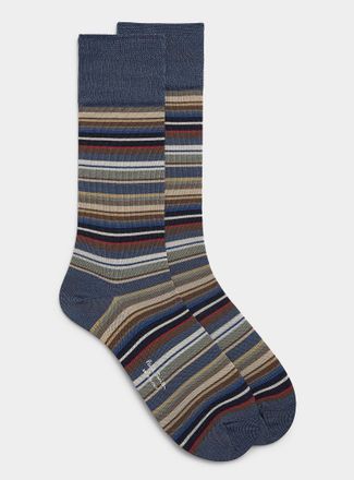 Paul Smith Mens Pinstriped dress socks