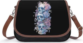 Generic No Evil Skulls Fashion Womens Crossbody Bags Novelty Handbag Shoulder Bag Purse