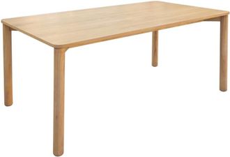 Sweeek Mesa de comedor rectangular madera, 6 plazas, natural