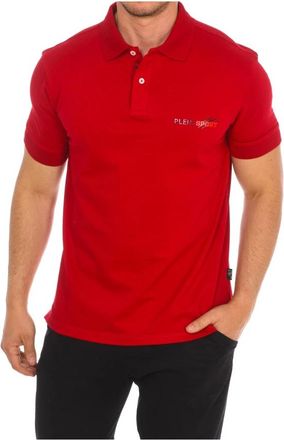 Plein Sport Polo met korte mouwen - Heren - Fitness - Rood - S - Katoen - Fitness
