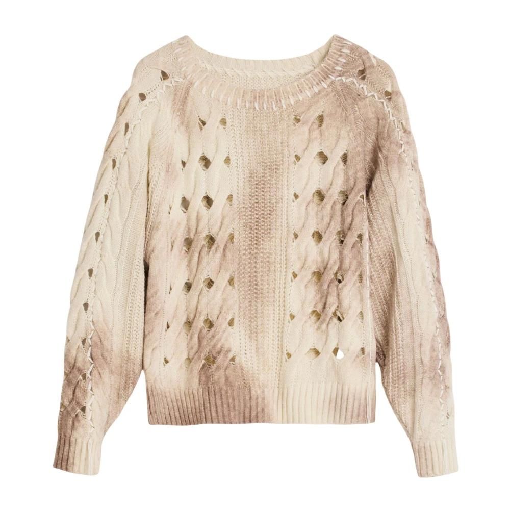 Desigual POPPY - Maglione - beige/grigio