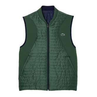 Lacoste Heren Omkeerbare Lichte Gevoerde Gilet (Groen)