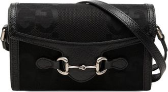 Gucci Pre-owned Gucci Mini Jumbo GG Canvas Horsebit 1955 Crossbody Ladies 77K825JJPHGZWNA4