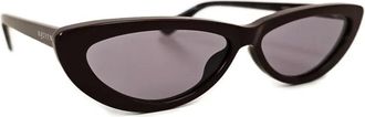 Alexander McQueen Zonnebril met cat-eye montuur - Zwart