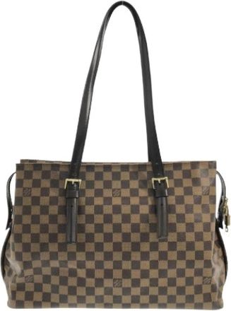 Louis Vuitton Pre-owned Shoulder Bags, male, Brown, Size: ONE SIZE Pre-owned Damier Shoulder Bag