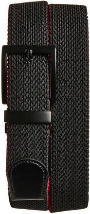 Callaway Stretch Fab Rev Woven Belt in Black/Red at Nordstrom Rack, Size X-Large
