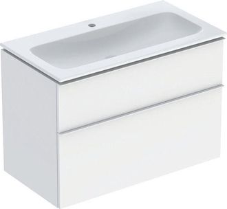 Keramag Keramag - Geberit Icon Set Mueble Lavabo Con Mueble Bajo Lavabo, 2 Cajones