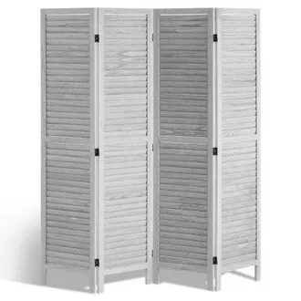 OEM Biombo Port&aacute;til De Madera, 4 Paneles Plegables Para Privacidad De 1620 X 1700 X 18,5 Mm Para Interiores Para Separar Ambientes En Hogar, Oficina, Rest