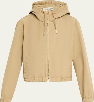 Nili Lotan Clyde Hooded Cotton Windbreaker