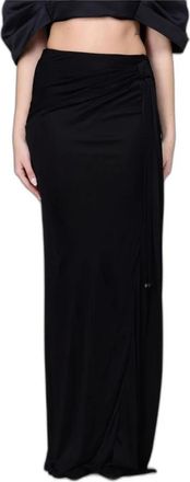Elisabetta Franchi Gonna Lunga in Viscosa - - Skirts - Donna - Nero - M